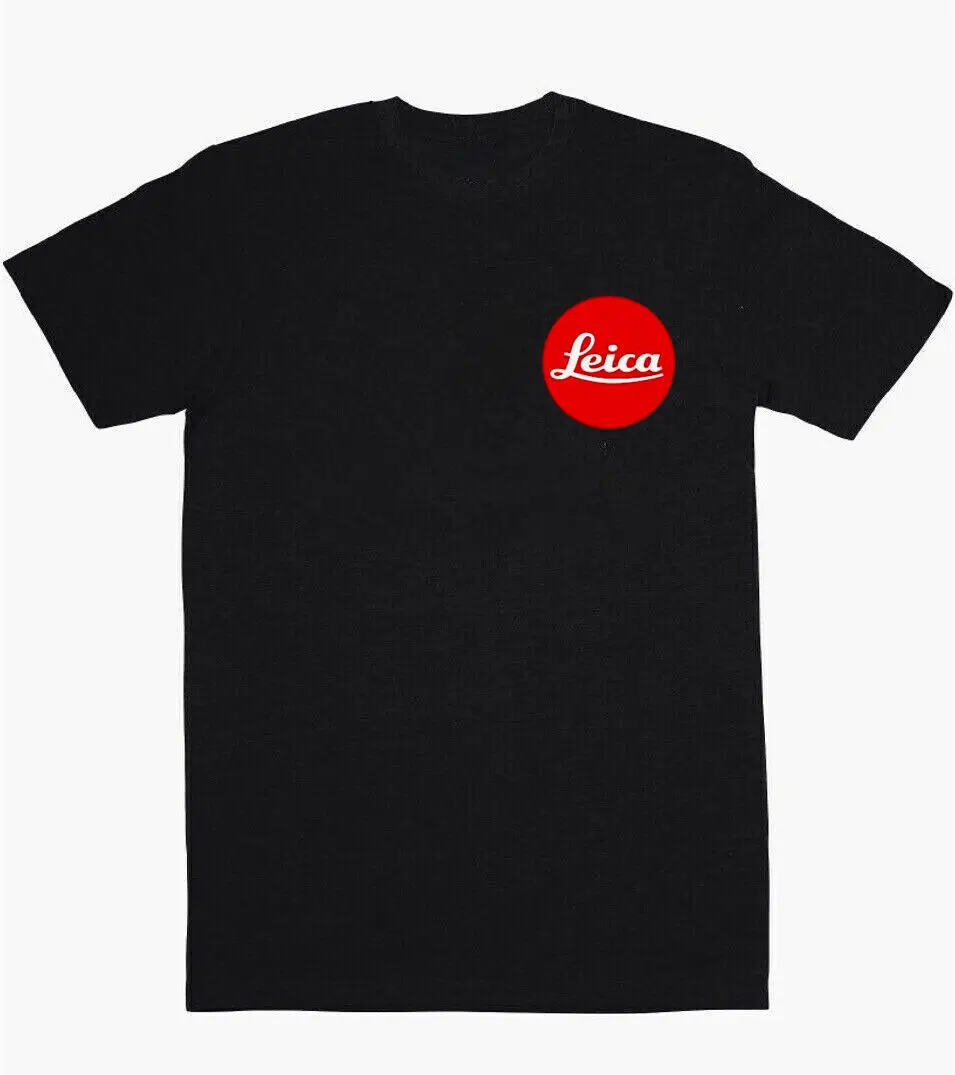 Leica Camera New Logo Optic Photography T-Shirt Nero/Bianco Taglia Usa