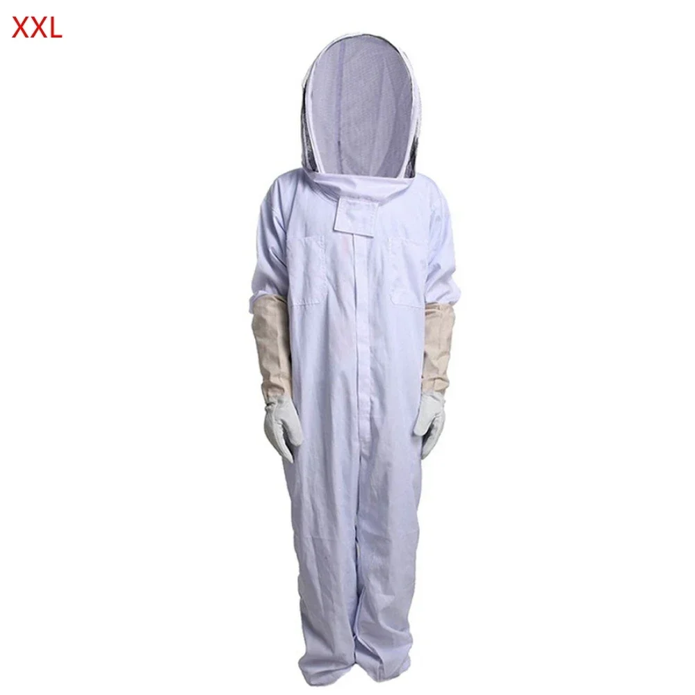 Ventilated Cotton Full Body Beekeeping Clothing Veil Hood Hat Anti-Bee Coat Special Protective Clothing Beekeeping Bee Suit