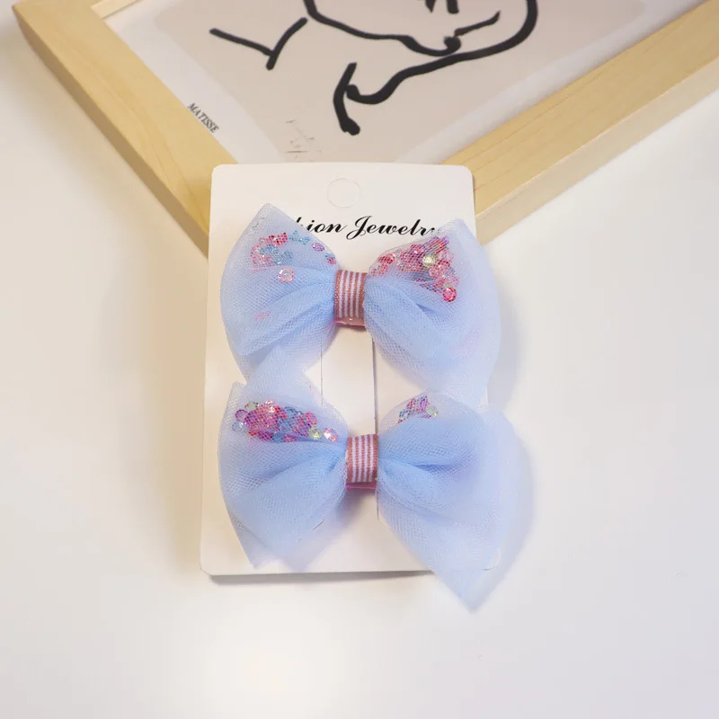 New fashion Korean version cute mesh bow children's hairpin headwear