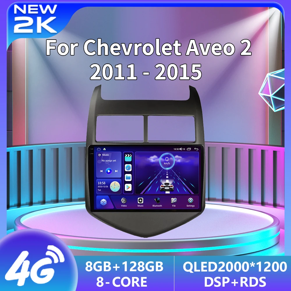 

8G+128G Android13 For Chevrolet Aveo 2 Sonic T300 2011-2015 Car Radio Multimedia Player Navigation GPS 5G 2din Autoradio CarPlay