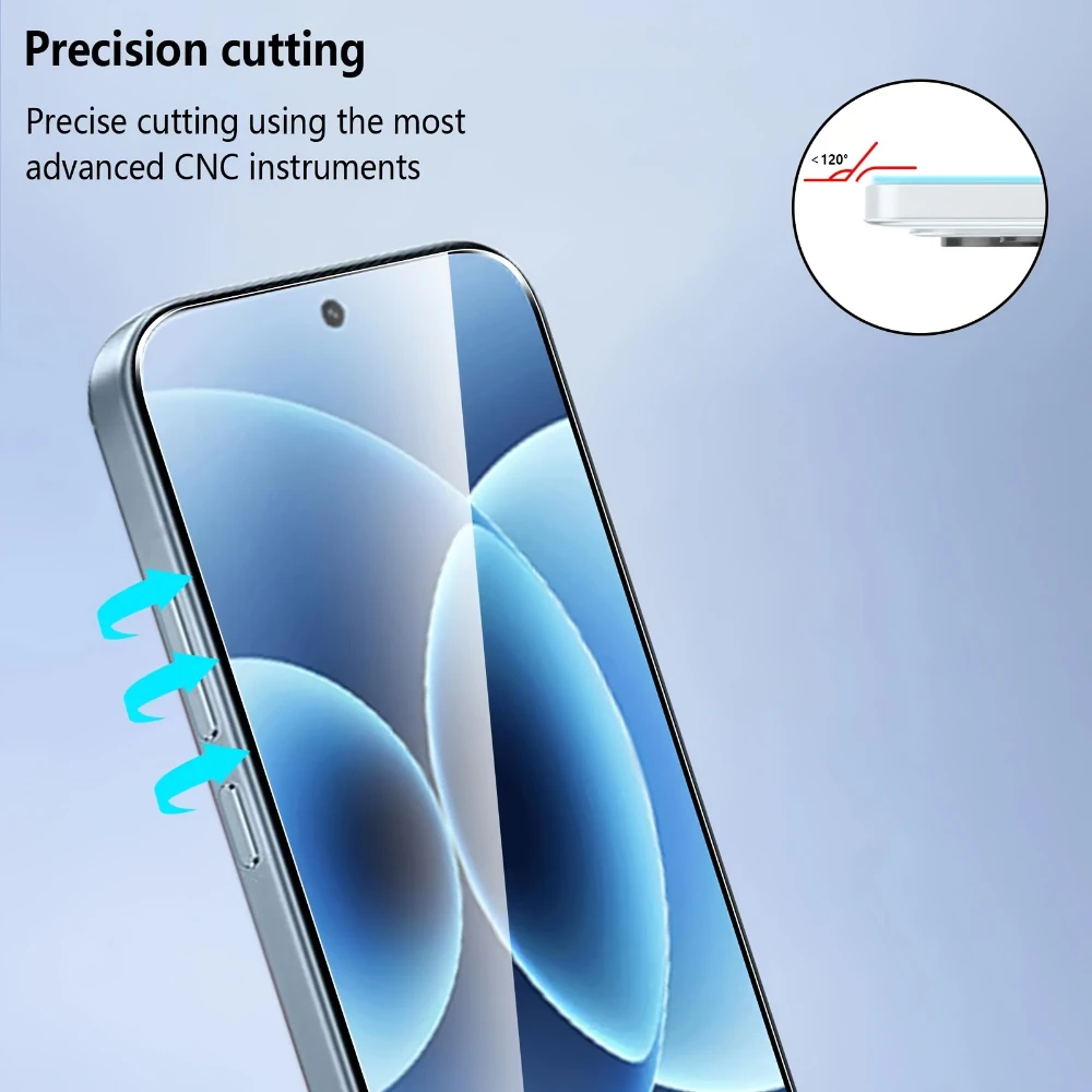 3-Pack HD Clear Tempered Glass Screen Protectors with 9H Hardness