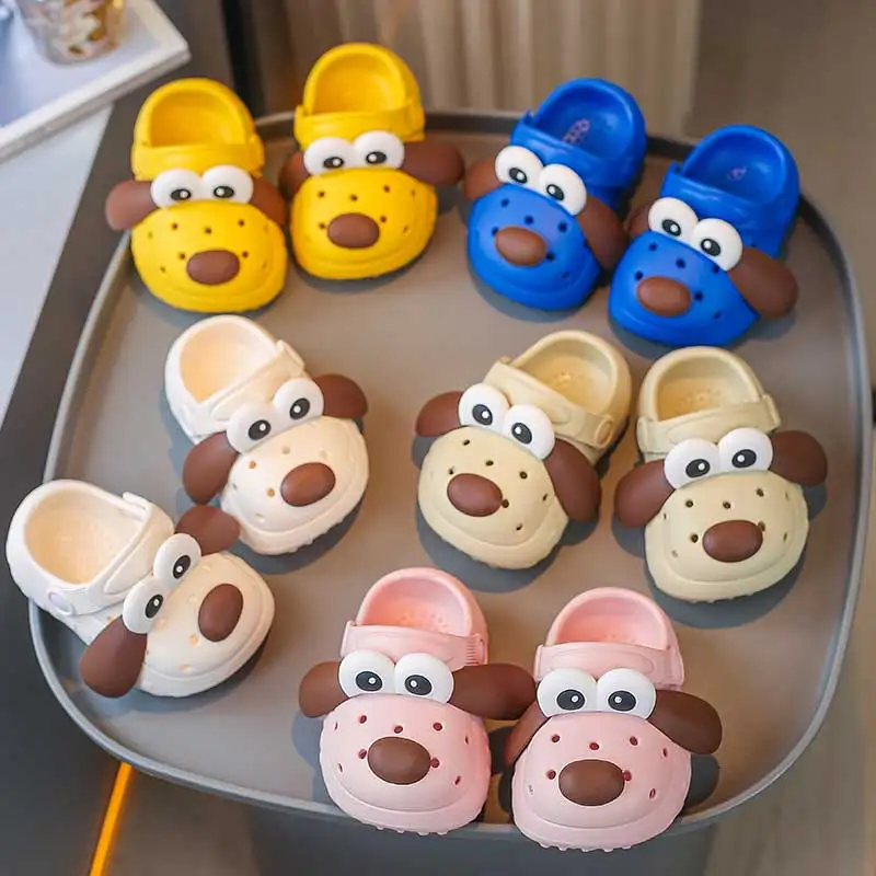Children's cartoon puppy hole shoes Walking shoes Home beach quick drying lightweight non slip sandals Upstream kids shoes kids sandals sandals and clogs