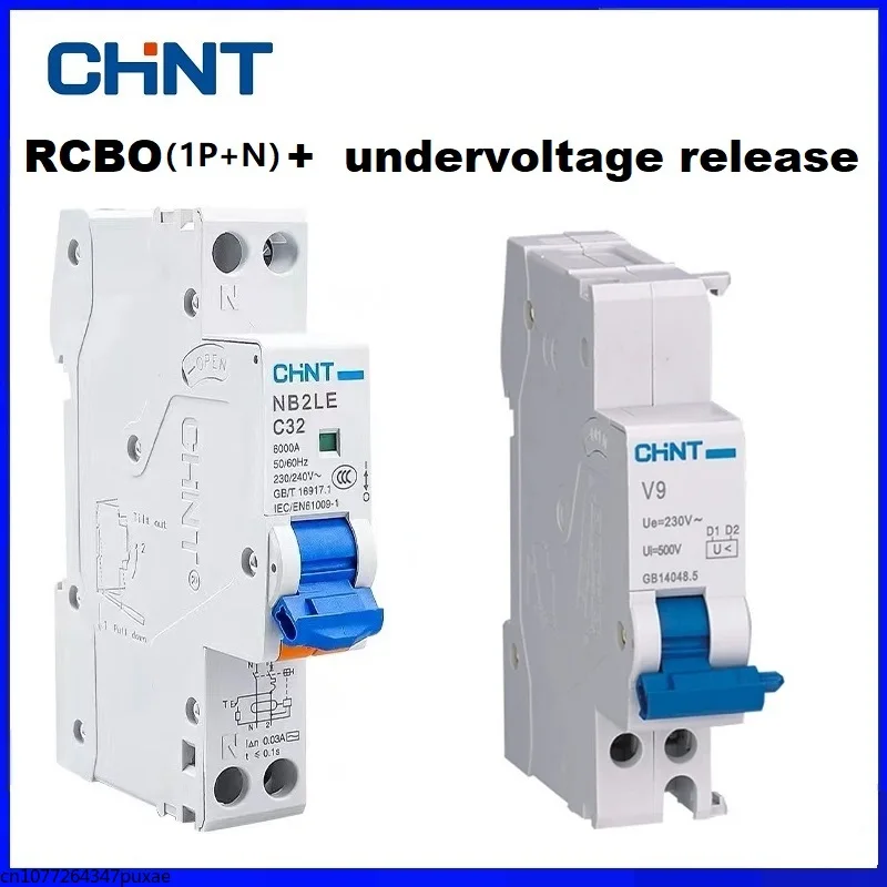 

Прерыватель цепи CHINT NB2LE 1P + N с высвобождением пониженного напряжения V9, работающий от остаточного тока, защитный переключатель утечки, 30 мА RCBO