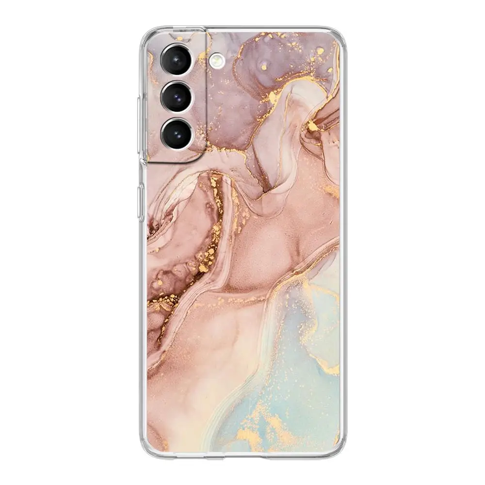 Elegant Marble Clear Silicone Shockproof Phone Case - Soft and Durable Protective Cover