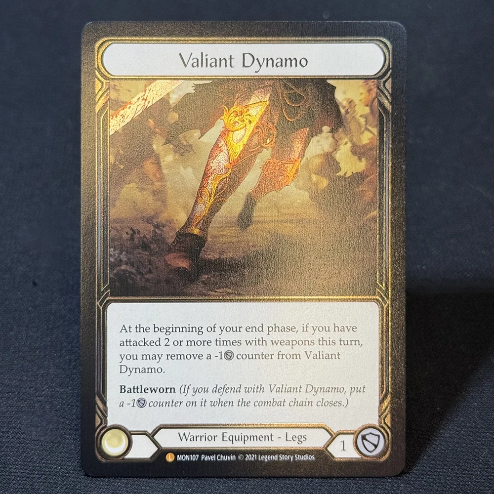 FAB Cold Foil Proxy Card Crown of Providence Gold Goliath Gauntlet
