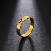 Hollow Out Cute Little Dinosaur Ring for Women Simple Stainless Steel Gold Silver Color Finger Ring Jewelry Party Gift 1