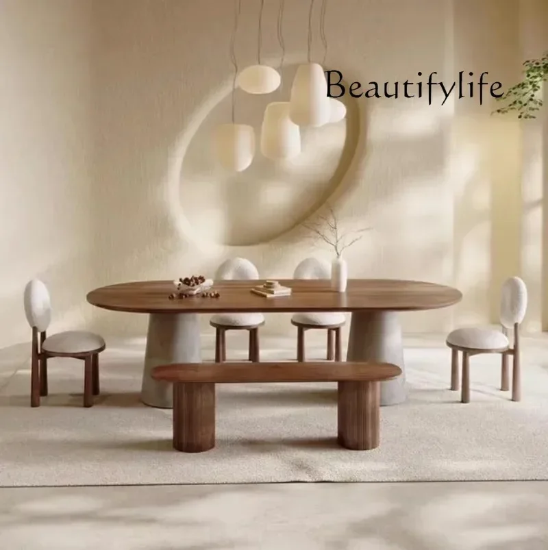 Tavolo da Pranzo Mobile N44 con Sedie in Legno, Tavolo da Pranzo Moderno di Lusso, Design per Sala da Pranzo e Soggiorno - immagine 5