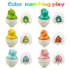 Toddler Sensory Matching Eggs Toys Montessori Sorting Educational Toy for Kids 1-3Y Puzzle Games Easter Eggs Basket Stuffers 4