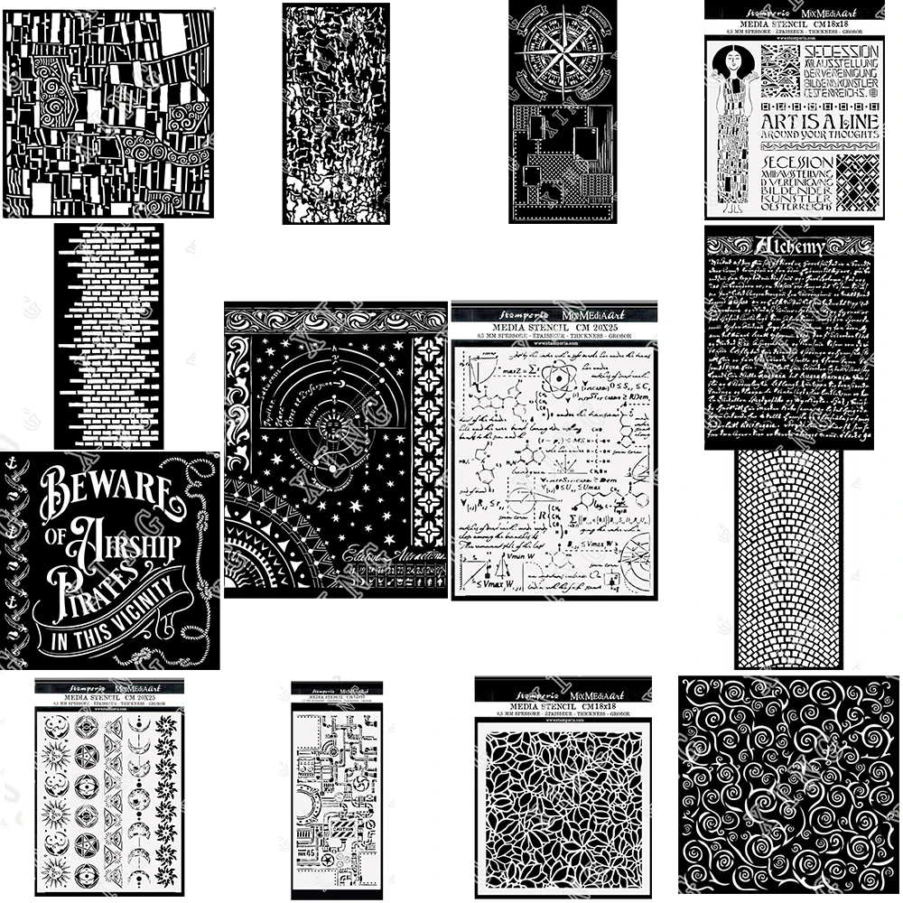 

Newest Klimt Pattern Cracks Compass Cobblestone Wall Pirates Texture Nouveau Room Symbols Borders Planet Chart Formulas Stencils