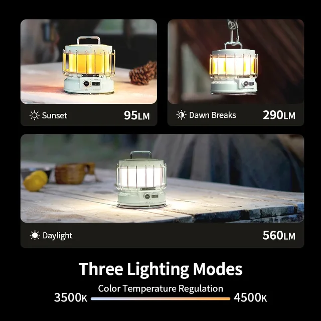 Flextail Camping Lantern with 9600mAh Battery