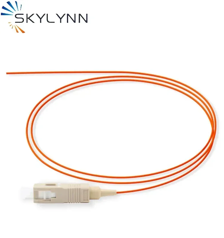 SC Connector Pigtails SM G657A2 MM OM2/OM3/OM4/OM5 0.9MM 1.5 Meter Length LSZH Jacket Fiber Optic Pigtails Customizable 50PCS