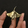 Retro Brass Ocean Devil Fish Watching Fishes Sea Animals Model Fishbowl Decoration Action Figures Education Miniature Kids Toys 1