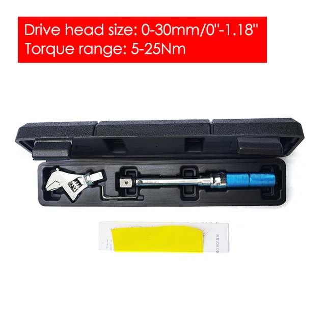 5-25 NM 30mm Adjustable Torque Wrench Steel Open End Interchangeable Head Torque  Wrench Spanner Hand Tools For Car Repair - AliExpress