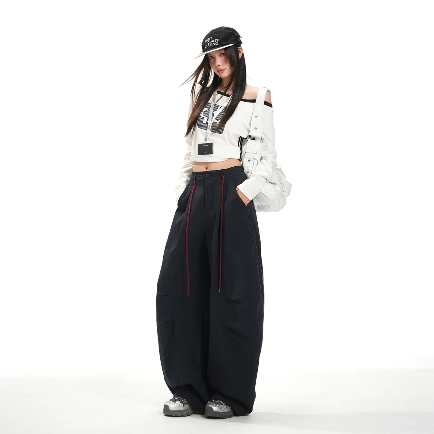 Women Pants Solid Casual  Slim Straight Leg Wide Leg Ladies Trousers Spring Autumn 2025 Clothing for Woman