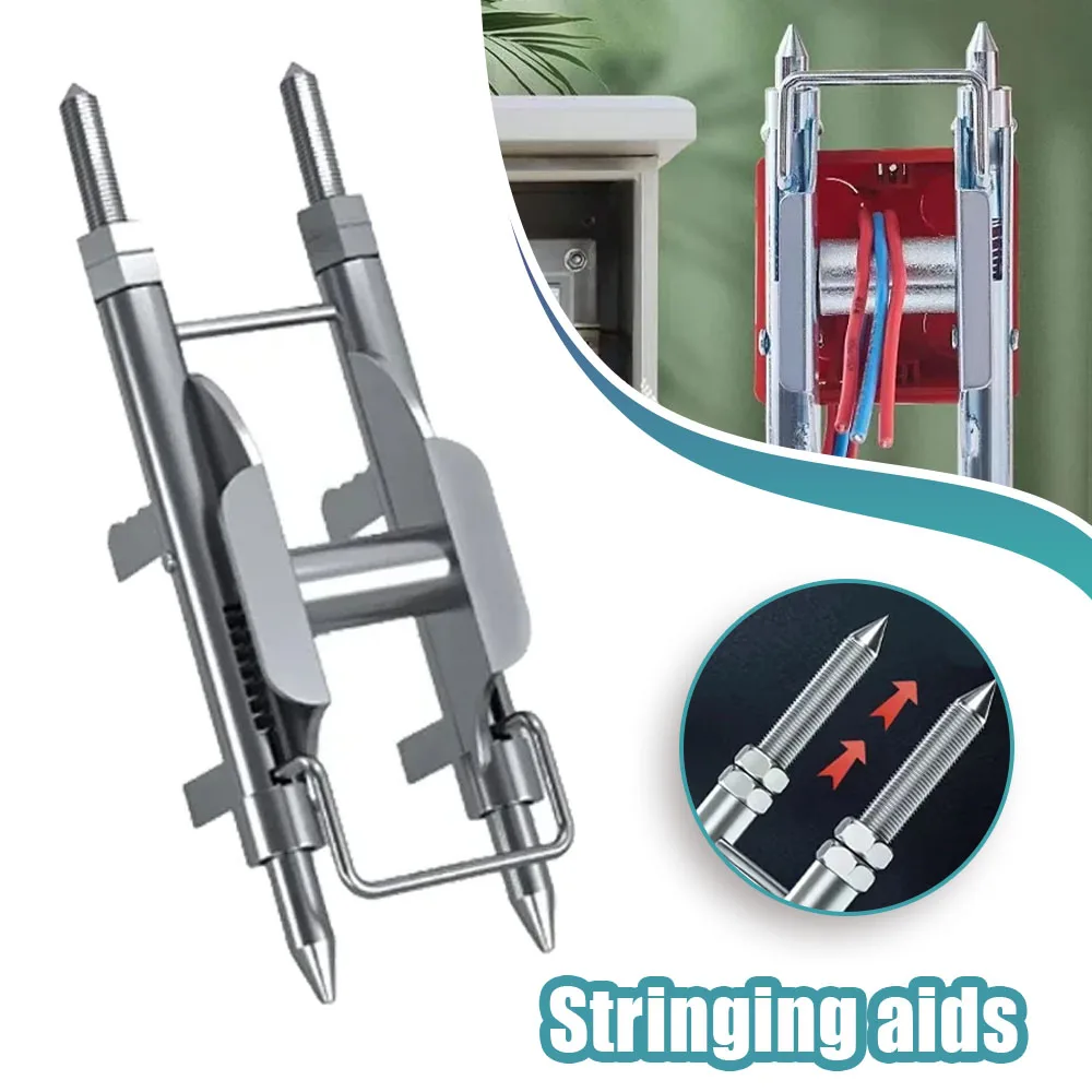 Professional Cable Pulling Aid 86 Wire Cable Box Pulling Auxiliary Device Electrician Universal Reel Fast Threading Tools Cable Pulling Tools