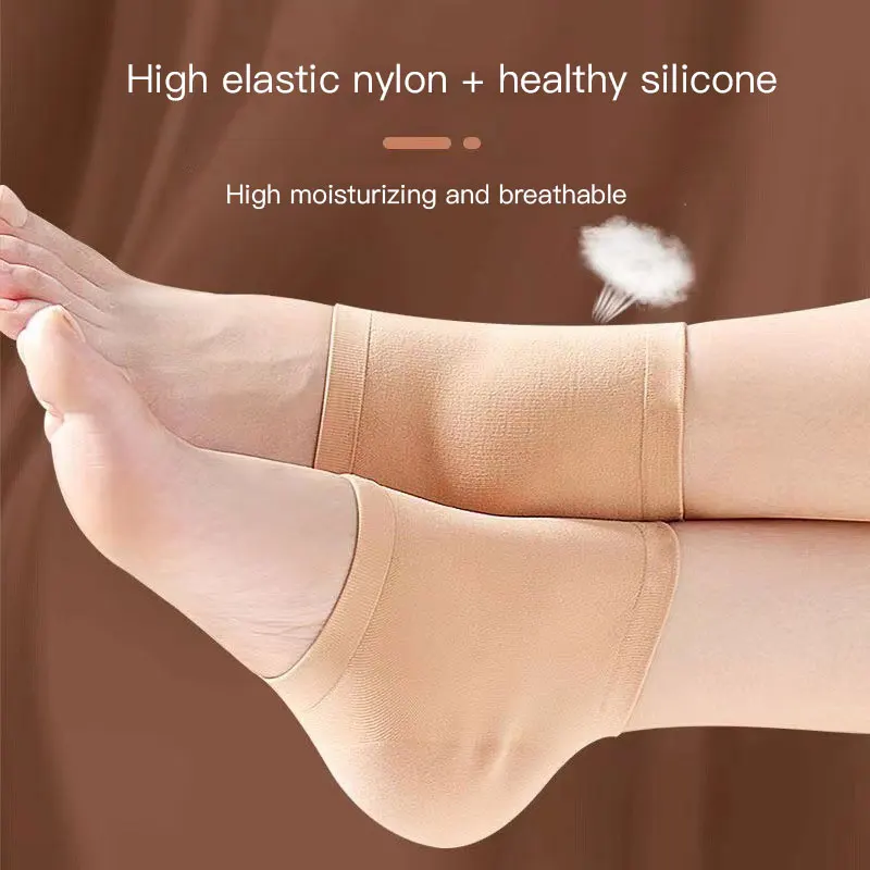 Moisturizing Sock Foot Protection Sleeve To Prevent Dry Cracking Silica Gel Repair And Abrasion Of Socks heel protection socks