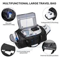 VEKROS-Sac de dehors observateur et Pliable pour Homme et Femme, Accessoire de Voyage avec Compartiment à Chaussures, 40L 2