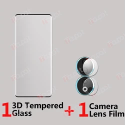 Premium 3D Tempered Glass Screen & Camera Protector Film - Honor 90 (1 Glass 1 Lens Film)