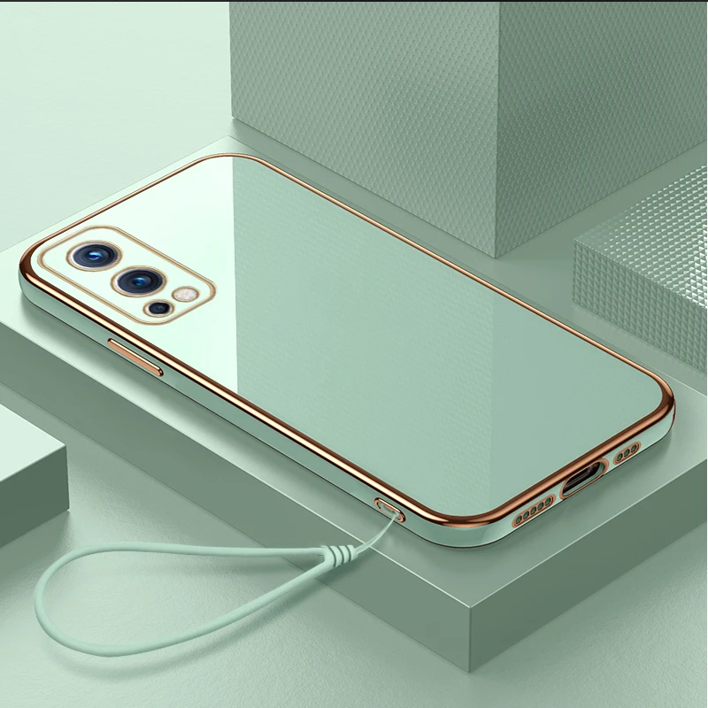 Custodia per telefono in silicone con placcatura quadrata di lusso per ONEPlus One Plus 2 E2 1+2 1+2E 5G Coque Protezione ultra sottile Copertina morbida_voghion.com