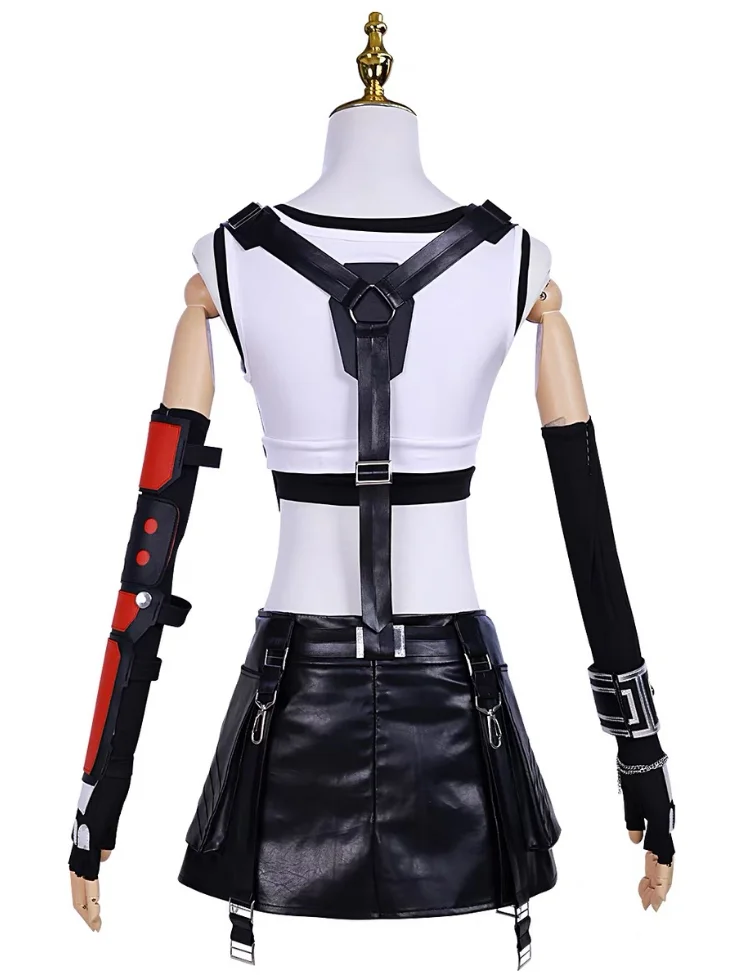 Final Fantasy VII: Tifa Lockhart | White Cosplay Costume Set 29 Final Fantasy VII Tifa Lockhart Cosplay Costume for Women (Unofficial)