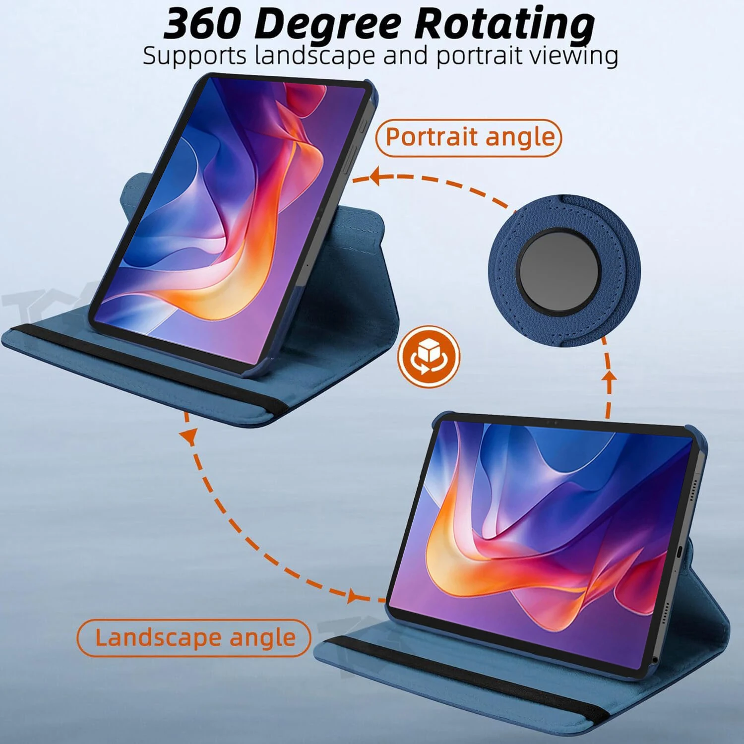 Premium 360° Rotating Stand Case with Sleep/Wake Function