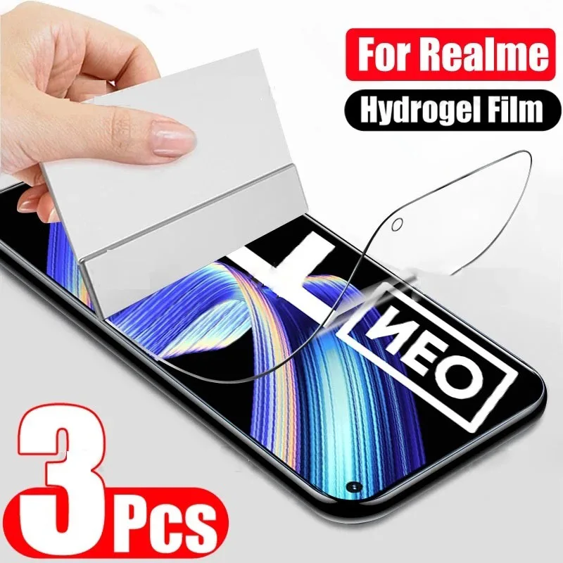 

3PCS Screen Protector For Realme GT Master Edition GT 2 Pro 5G Phone Hydrogel Film For Realme GT Neo 5 3 2 5G film