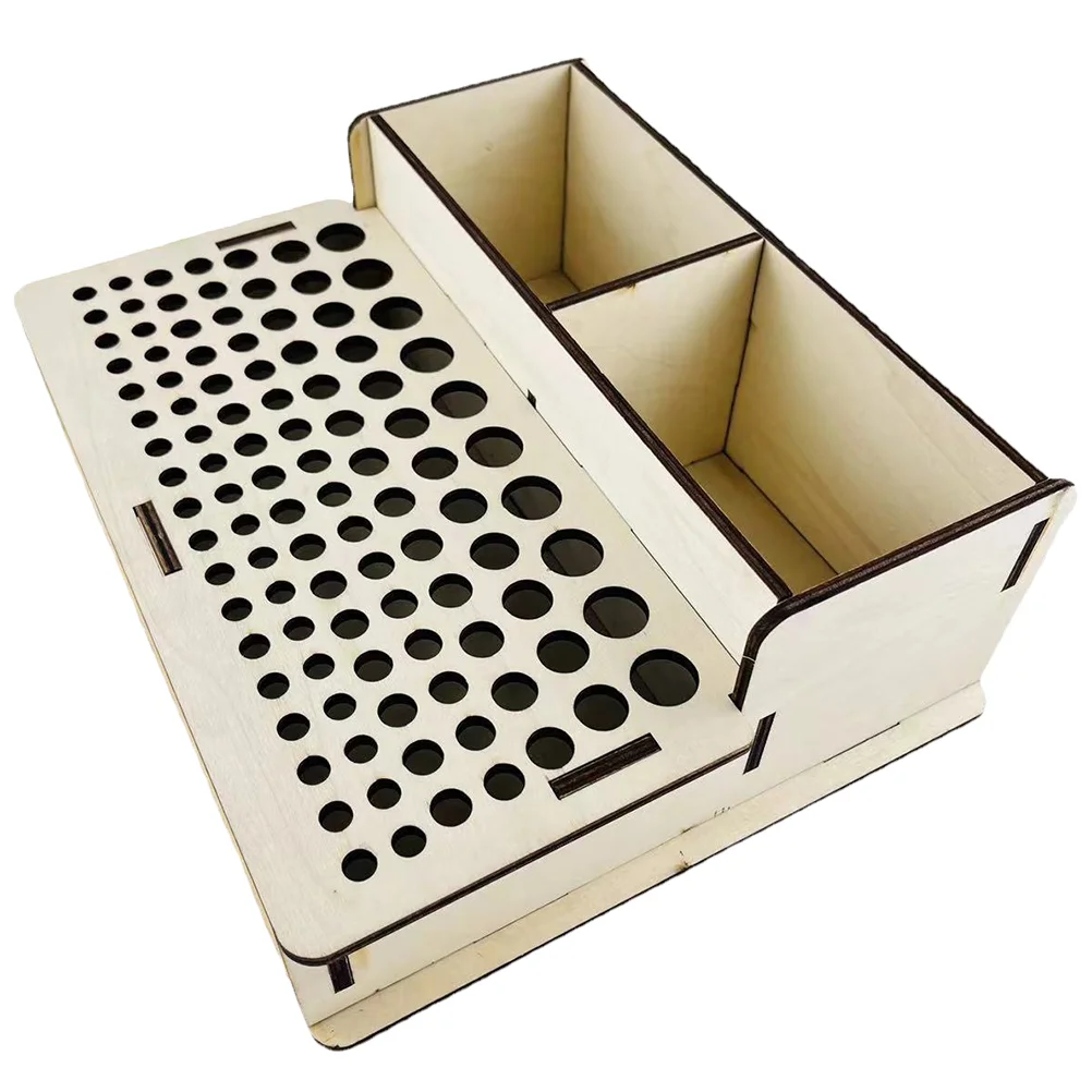 

DIY Tool Holder Wooden Holding Organizer Leathercraft Supplies Storage Shelf Tools Rack Stand