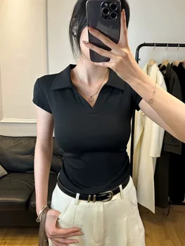 T-Shirt Coton Femme T-Shirt Slim Fit - La Garde-Robe Idéale