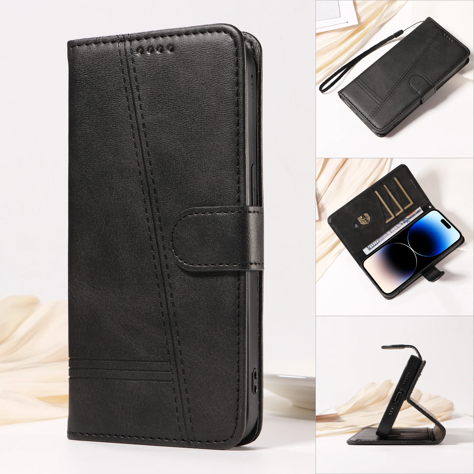 Premium Magnetic Leather Phone Case – Elegant and Durable Protection