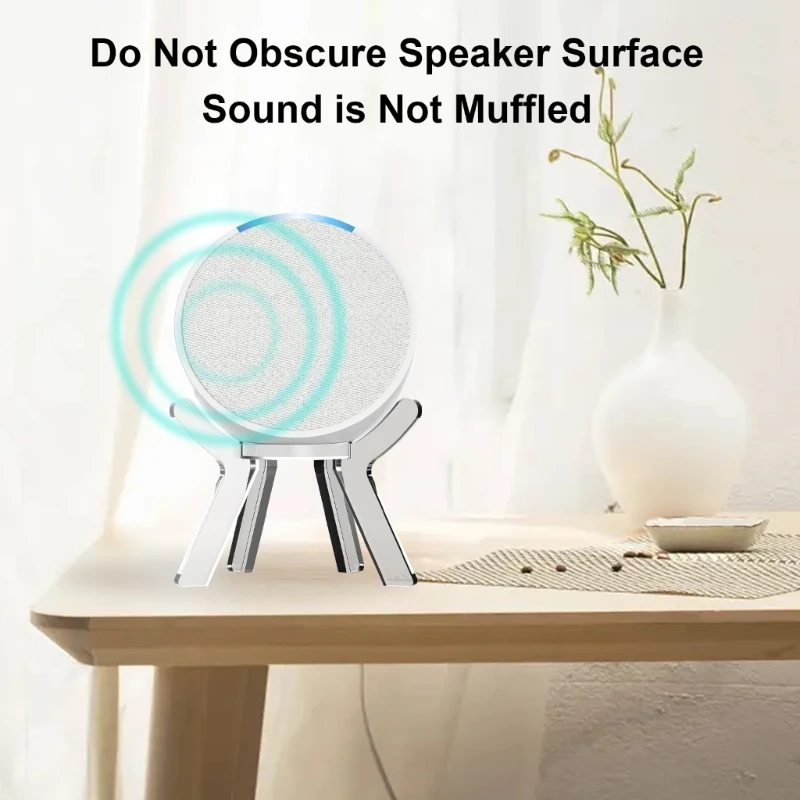 Soporte de altavoz inteligente para  Echo POP, soporte de caja de  sonido antideslizante de escritorio, estante de almacenamiento de Base de  altavoz inteligente, cubierta protectora - AliExpress