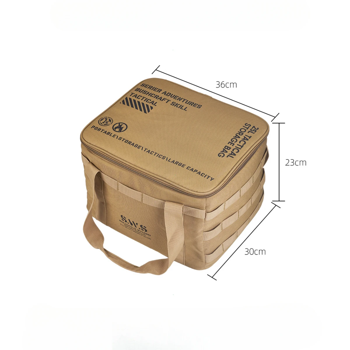 Camping Equipment Storage Bag 25L Waterproof Insulation Folding Storage Box Field Divider Outdoor Tactical Bag
