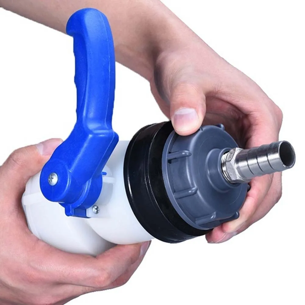 Durable S60X6 Coarse Threaded Cap 60mm Female thread to 1/2",3/4",1" Adaptor Connector IBC Tank fittings IBC Tank Adapter