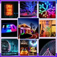 50pcs  DC 12V 12MM Led String Light Smart Pixel Module IP68 Waterproof WS2811 IC Digital LED Christmas Wedding decorate Light - Image 5