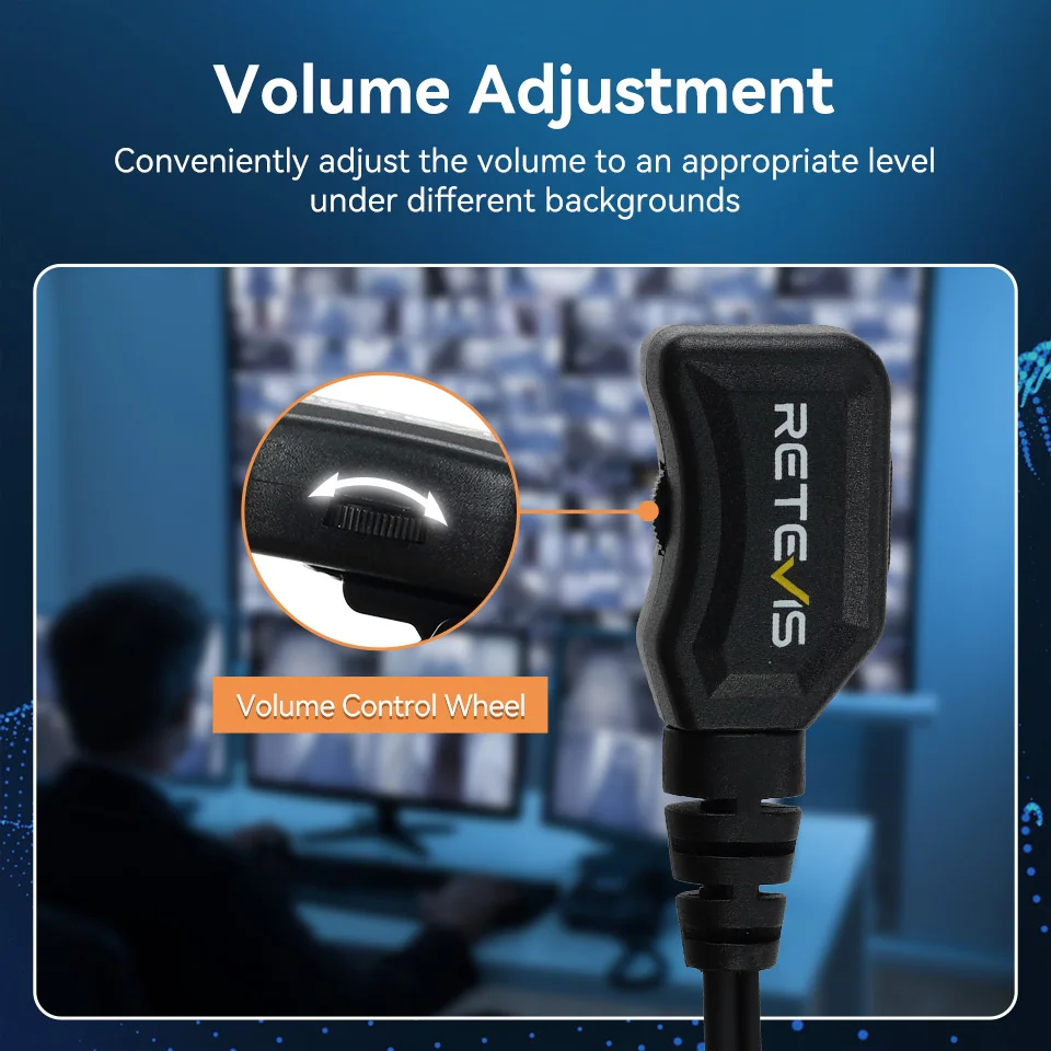 Фото Retevis Walkie Talkie 2Pin наушник PTT MIC Covert Acoustic Tube Headest для Kenwood BaoFeng UV 5R для Quansheng UV K5 K6 EAK007 №4