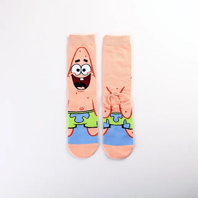 SpongeBob Squidward Tentacles Patrick Star Crab boss Plankton  cartoon Adult tube socks Cosplay Children Christmas Gifts sock 2