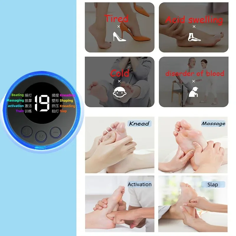 Foot Massager EMS Rechargeable Massage Mat Foot Relaxation Pads Electric Foot Massage Tool To Home Fitness Leg Muscle Massager - Image 2