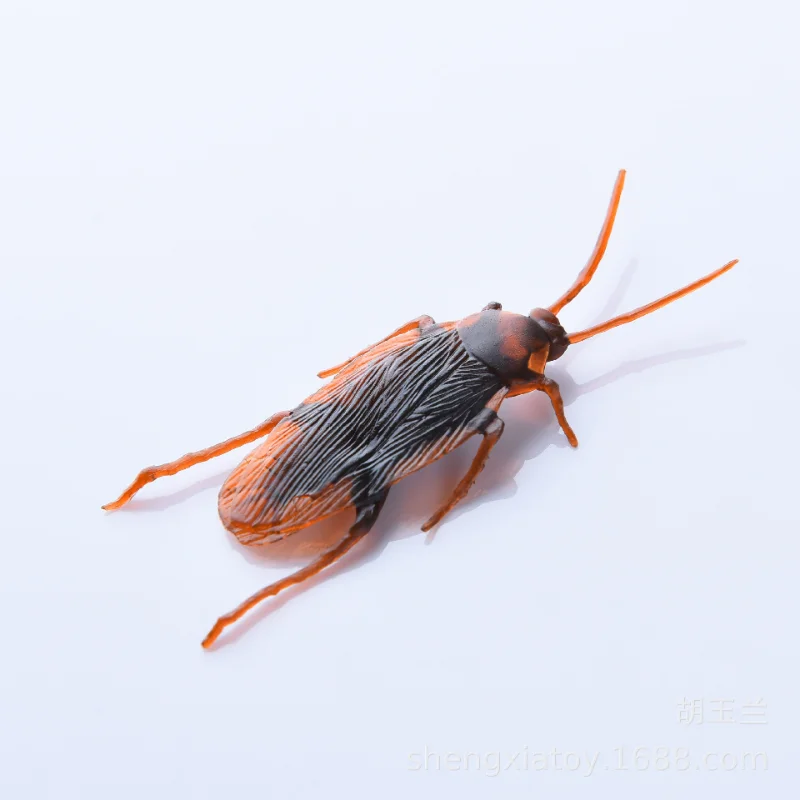 Halloween gadget Plastic Cockroaches Joke Decoration Props Rubber Toy Gags Practical Jokes Toys Plastic Bugs Cockroach prank toys joke toys