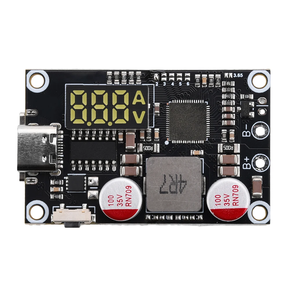 2-6S 45W Bi-directional Fast Charging Board Mobile Power DIY Motherboard Multi-Protocol Fast Charge Module LED Digital Display