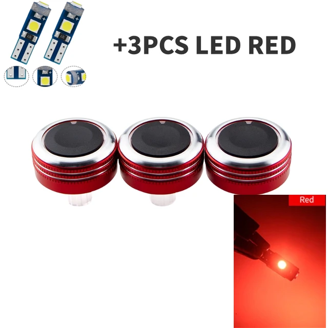 Set 3 Manopole Aria Condizionata In Lega Alluminio Per Mazda 2, 3, 5, 6, Axela - Foto 2