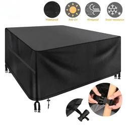Durable Waterproof Garden Furniture Cover with Air Vent - Heavy - Duty UV and Wind Protection - 125X125X74cm