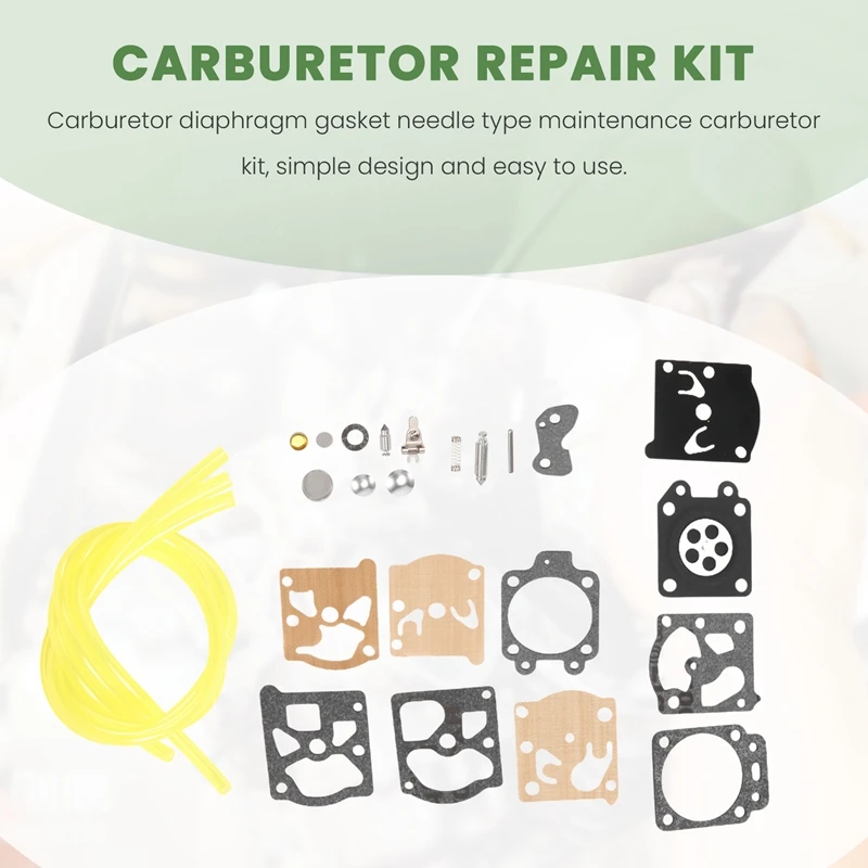 K20-WAT WA WT Fit For WALBRO Carburetor DIAPHRAGM GASKET NEEDLE REPAIR Carb KIT