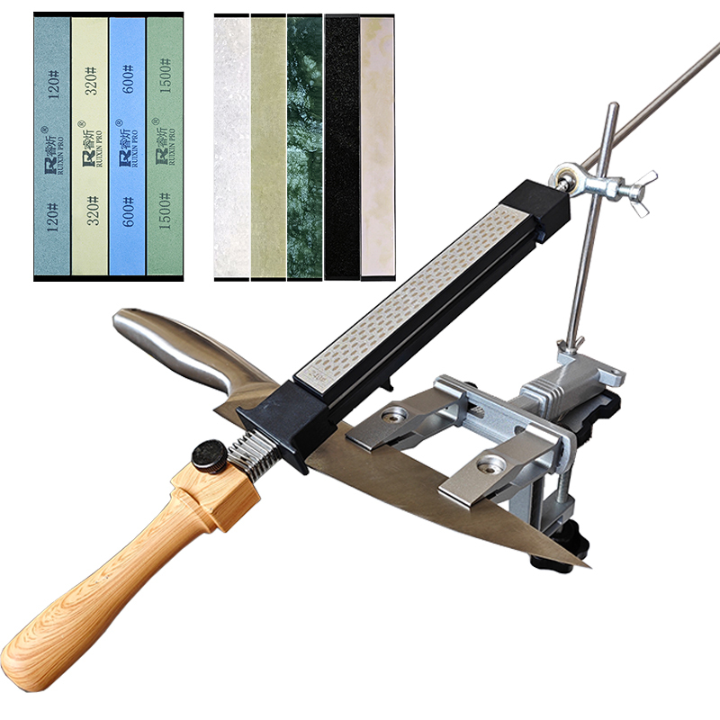 Fixed Knife Sharpener Kitchen Sharpening Stone Aluminum alloy Angle Sharpeners Professional Grinding System Whetstone Woodwork