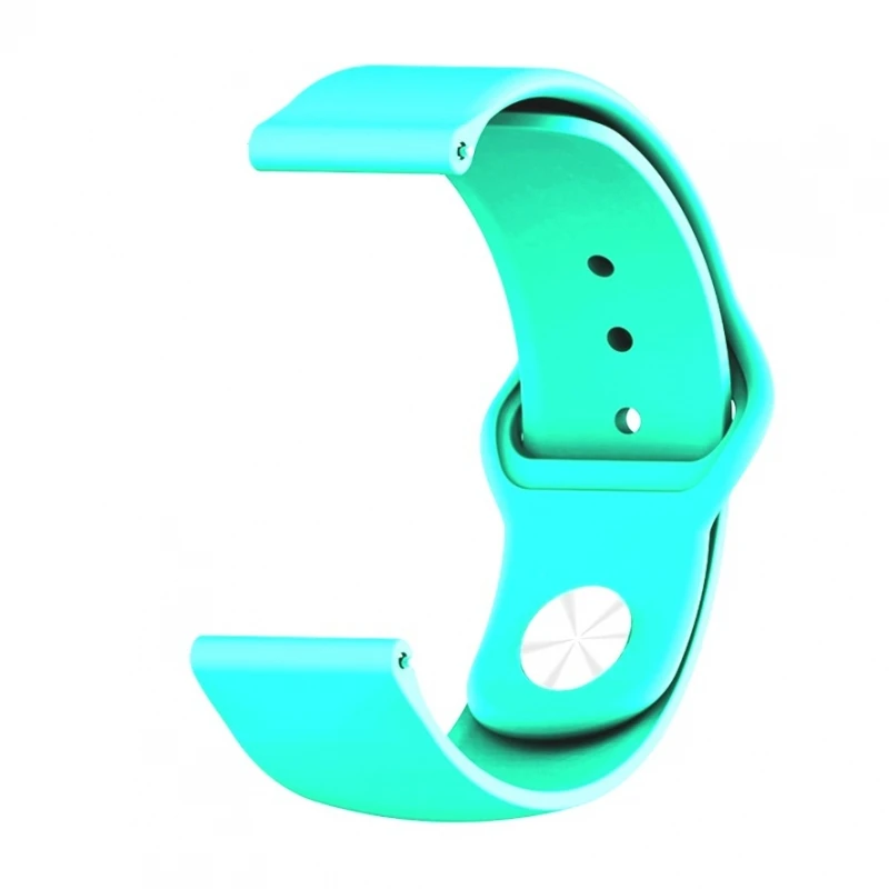 Cinturino Compatibile Con Samsung Xiaomi Garmin Huawei 22Mm Pulsante Turchese # Huawei: Watch Gt 3 46Mm, Watch Gt Runner, Watch 3, Watch 3 Pro, Watch 