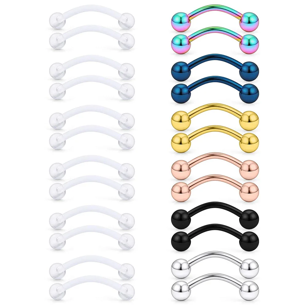 2 шт./24 шт., изогнутые штанги из нержавеющей стали, 16 г | AliExpress