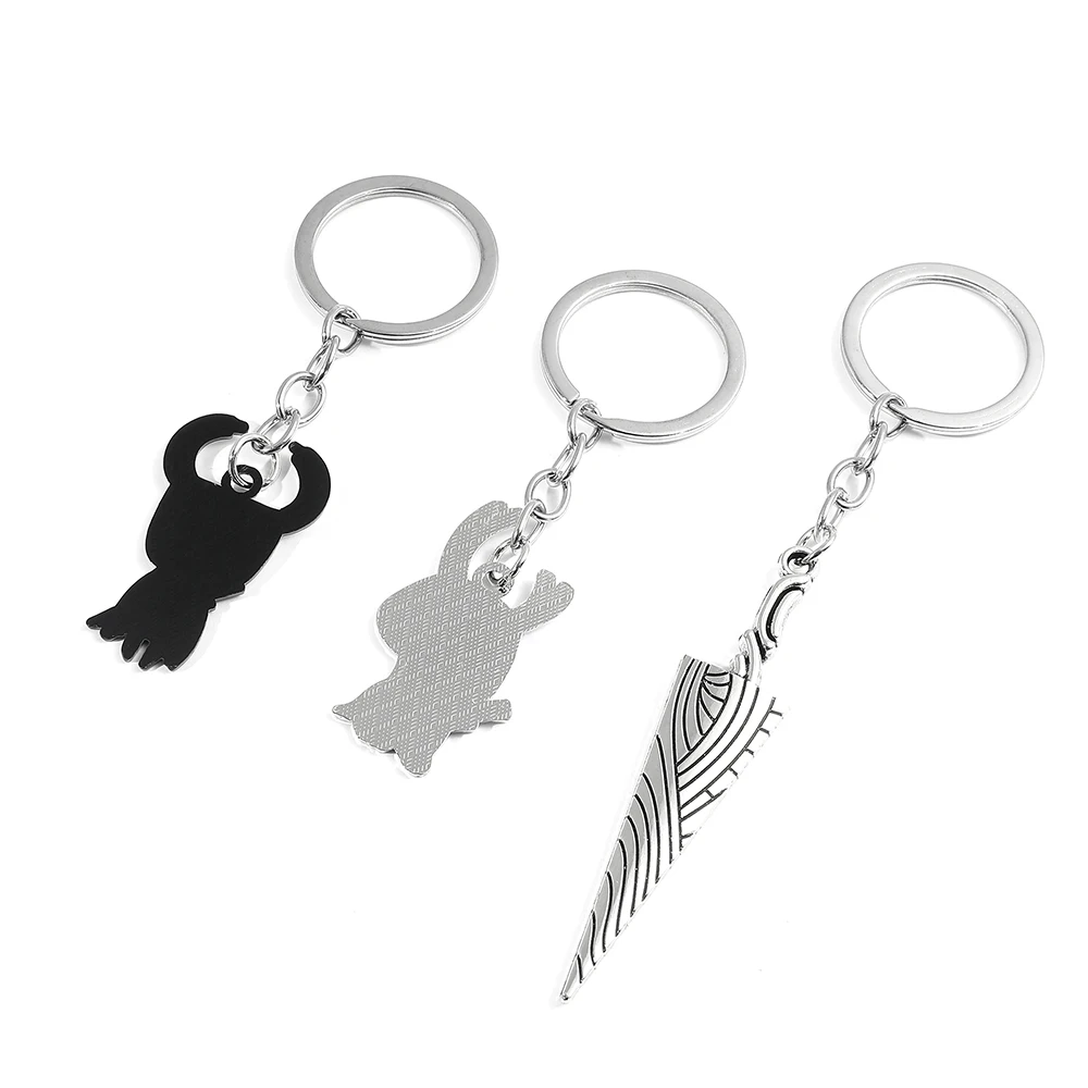 Game Hollow Knight Keychain Metal Key Chains Octopus Pendant Car Bag Key Holder Cartoons Souvenirs Gift Accessories