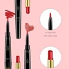 Lipgloss Double Head Lipstick Cosmetics Lip Liner Pencil Non-stick Cup Lipstick Lipliner Pen 8 Color Lips Makeup Red Lip Tint 5