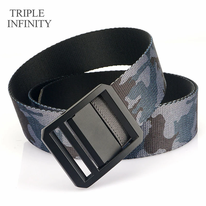 2022 New Luxury Metal Buckle Canvas Belt Comfortable Casual Waistband