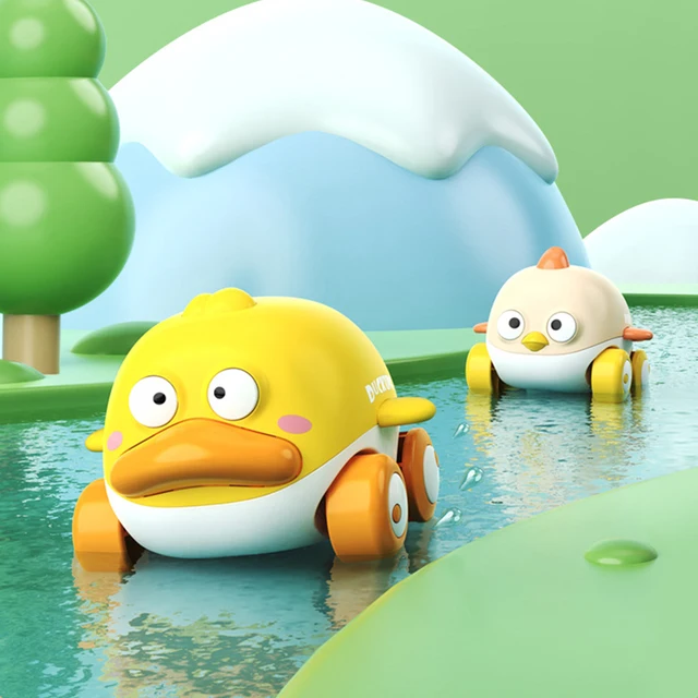 Children's Bathing Wind-up Animal Puzzle Clockwork Car Amphibious Small Dinosaur Duck Animal Car Play Water Toys Children's Gift 1