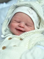 21Inch Reborn Kit Popular Alisha Smiling Sweet Baby Doll Parts with COA Fresh Color Soft Touch Unfinished DIY Kit Reborn