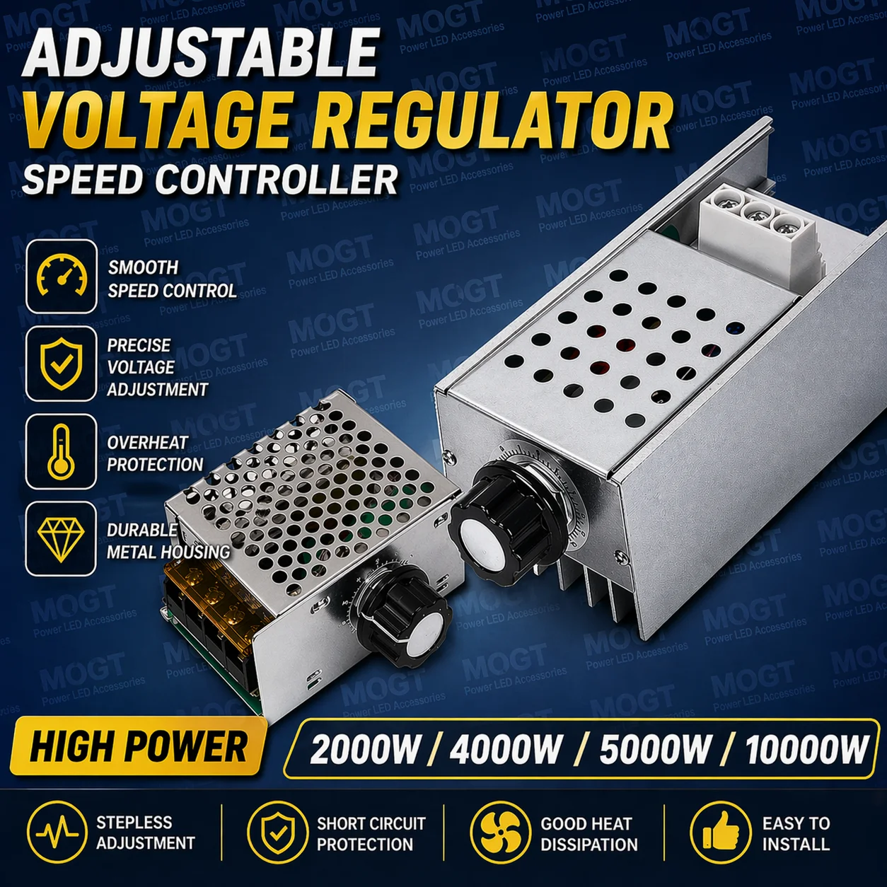 AC 220V 레귤레이터 2000W 4000W 5000W 10000W 전압 속도 조절기 22..